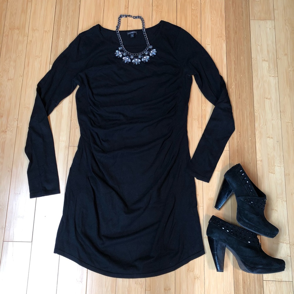 Express Ruched sweater dress / Large